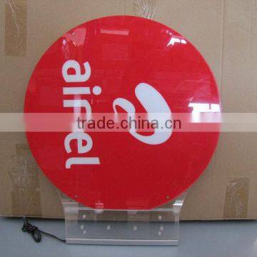 Crystal led light advertising box for advertising display box