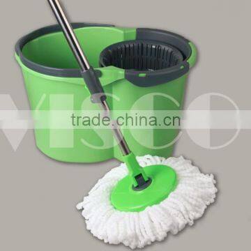 Mop Bucket Spin Magic Head Rotating Easy Heads Microfiber 360 Cleaning Floor