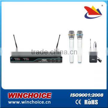 uhf dual-channel wireless microphone system