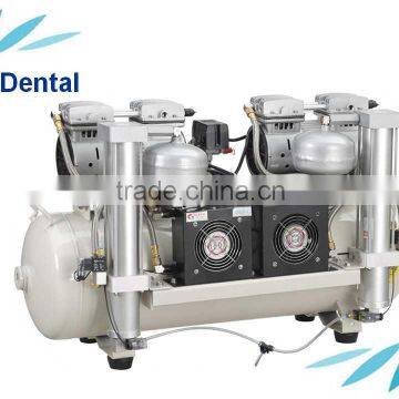 Dental oil free compressor with air drier/air cooling