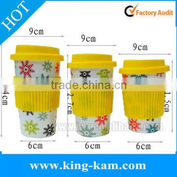 Silicone heat insulation sleeve for cups