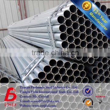 bs1139 standard galvanized steel pipe for scaffolding hot sale