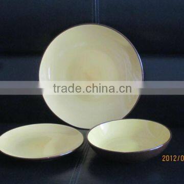 New Design Products 16pcs Double Glazed Melamine Stoneware Dinner Set photo-4