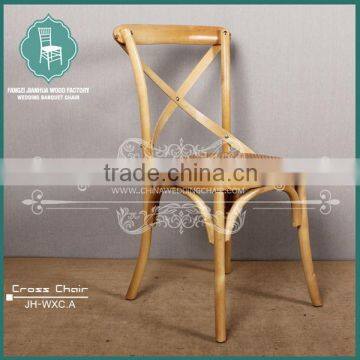 Classic Bistro Super Cross Back Wooden Dining Chairs photo-6