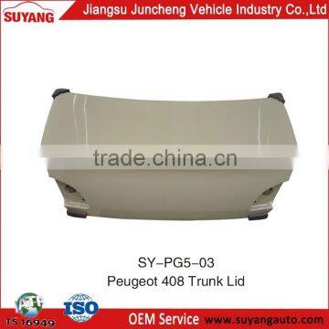 Aftermarket Steel Trunk Lid For Peugeot 408 Car Body Parts