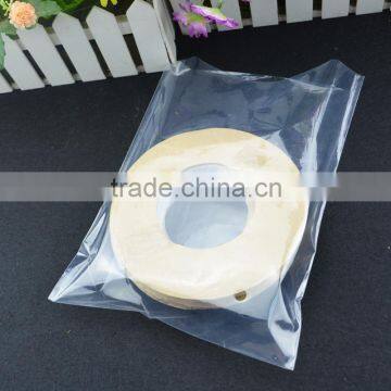 custom size and material High transparency PE/LDPE flat plastic bag with air hole