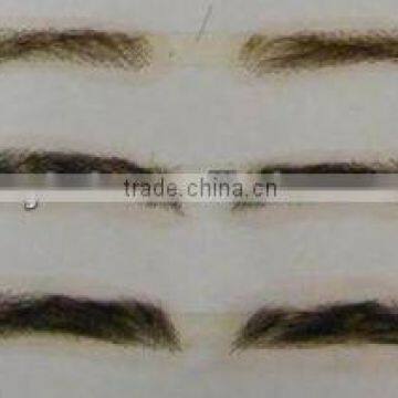 alibaba china charming 100% Human Hiar eyebrows with lace eyebrows handmade false eyebrows costume eyebrows