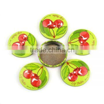 metal box of cosmetics; food grade lip balm tin