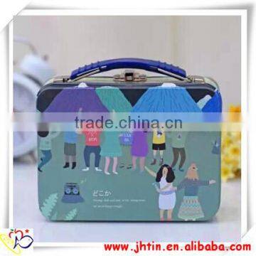 Rectangle Handle Tin Box,Handle tin box with lock/Boxes for packing