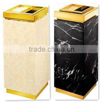 Indoor square large ground metal stand dustbin