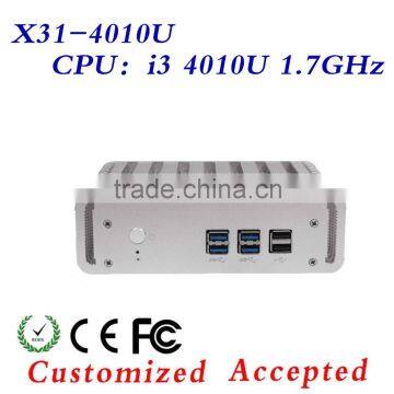 Desktop Computer I5 5200u Mini PC Dual Lan X31-4010U 4010U Video Resolution:1920*1080 4G RAM 64G SSD