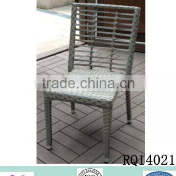 Armless Chair PE Rattan For Garden Use