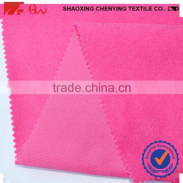 Knit polyester single side brushed beatuiful fabric for women's dresses