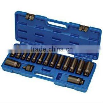 16pcs 1/2" Dr. Impact Socket Set, Air Impact Socket, Industrial Tool