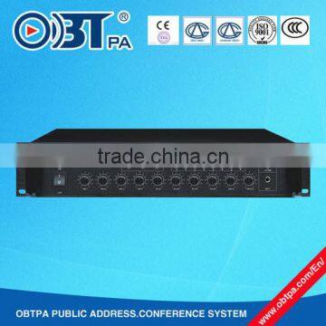 audio distribution amplifier 60w-650w, 4-zones hotel background music pa amplifier