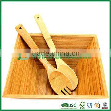 Square bamboo salad bowls,food bowls