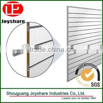 hot sale high quality white mdf slatwall for supermarket