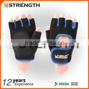 neoprene and pu training glove ,half finger training glove ,