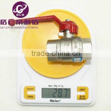 GLD 5PCS/LOT Hot Sale 1/4" Double Male Ball Valve External Thread ,brass Ball Valve ,copper Valve , photo-3