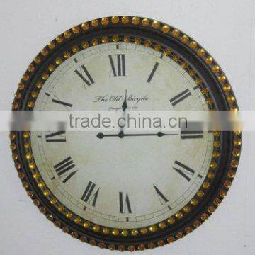 100727EA-Acrylic Diamond Metal Wall Clock