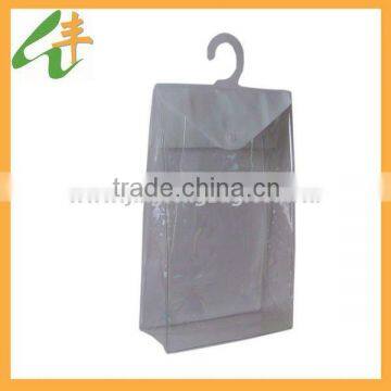 hot sale fashion plastic hook clear pvc garment bag