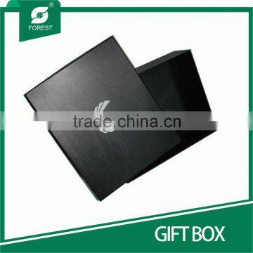 HIGH END SPOT UV VARNISHED CARDBOARD BLACK GIFT BOX photo-6