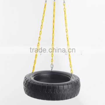 Garden Plastic Tire Swing with Chains