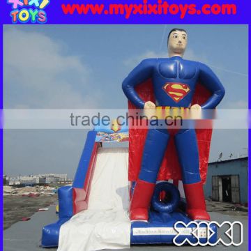 XIXI New Arrival inflatable superman obstacle courses with slide combo