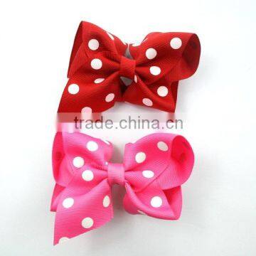 2015 Wholesale grosgrain printed ribbon bow,print ribbon bow