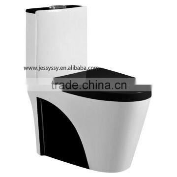 Ceramic Washdown one piece colorl toilets black