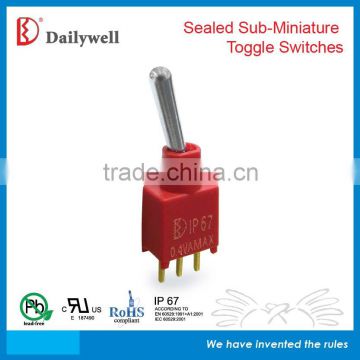 IP67 Sealed Sub-Miniature Toggle Switch