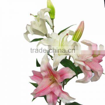 Cheap Artificial Wholesale Silk Flowers Lily Flower Long Stem photo-4