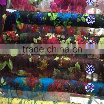 CL60048 New Fashionable Good Quality Silk Lace Fabric With Stones Wholesale photo-5