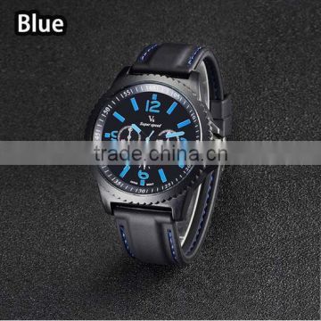 Fashion classic blue quartz sports watch