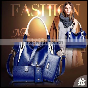 2015 New Europe tide satchel female parent buns three piece suit bag big fashion bags handbag shoulder bag