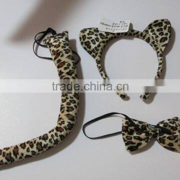 Cosplay Party Dress Up Plush Fluffy Bunny Rabbit Tiger Zebra Panther Cat Ears Fabric Hairband photo-2