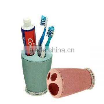 Fashion boutique plastic bathroom accessory toothbrush holder with cover