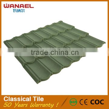 Popular colorful Classical roof durability and recyclability sheet metal roofing prices