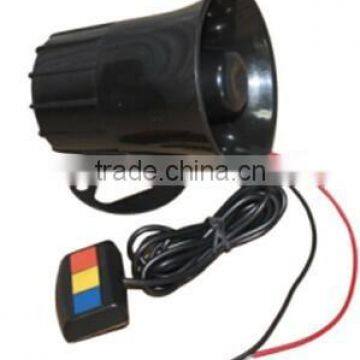 30W 3 Sound Black 12V Police Siren With Button                        
                                                Quality Choice