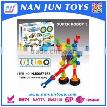 31 pcs wholesale hot sale Self Assemble robot Building Block Toy