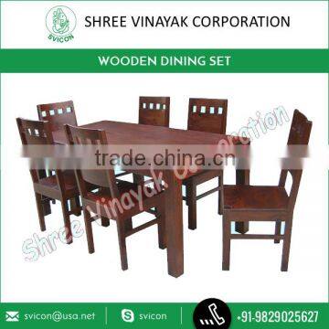 Hot Selling Wooden Dining Table Set with Perfect Finishing from Reliable Manufacturer