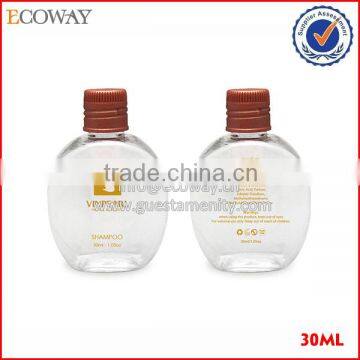 30ml best selling plastic hotel shampoo bottle packaging