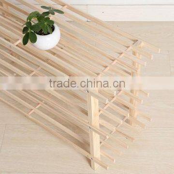 Natural Chinese Fir Wood Made Shoe Cabinet,cheap Wholesale Display Shoe Racks photo-4