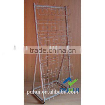 single sided metal wire book shelf