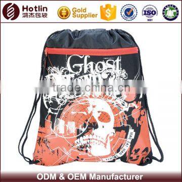 Ghost Backpack Drawstring Shoe Travel Bag