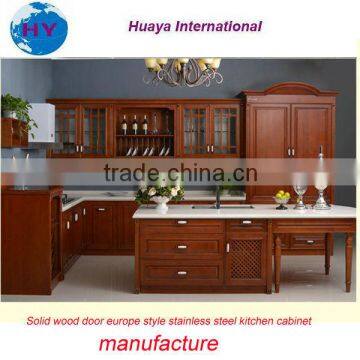 American style cheap price stainless steel kitchen cabinet