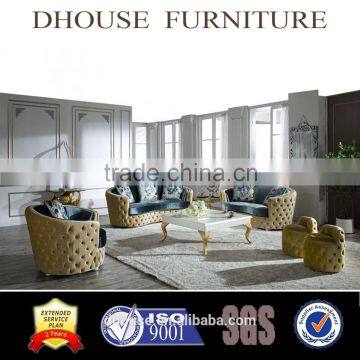 The flower pattern beautiful fabric sofa set AL033