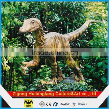 Outdoor little fiberglass dinosaur decoration