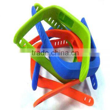 food grade silicone/magnetic/plastic watch strap /hot sell cheap rubber/silicone strap