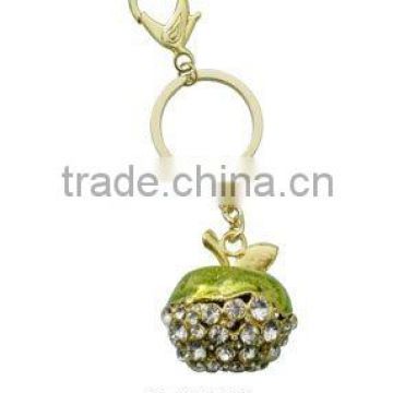 Apple shape metal material key chain